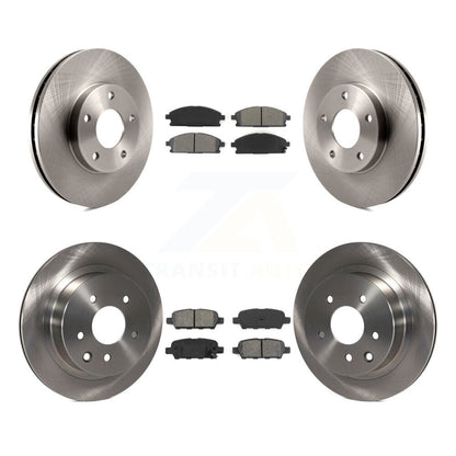 [Avant + Arrière] Kit de Disque et plaquette (semi-métallique) de frein pour 2005-2006 Nissan X-Trail K8S-101284