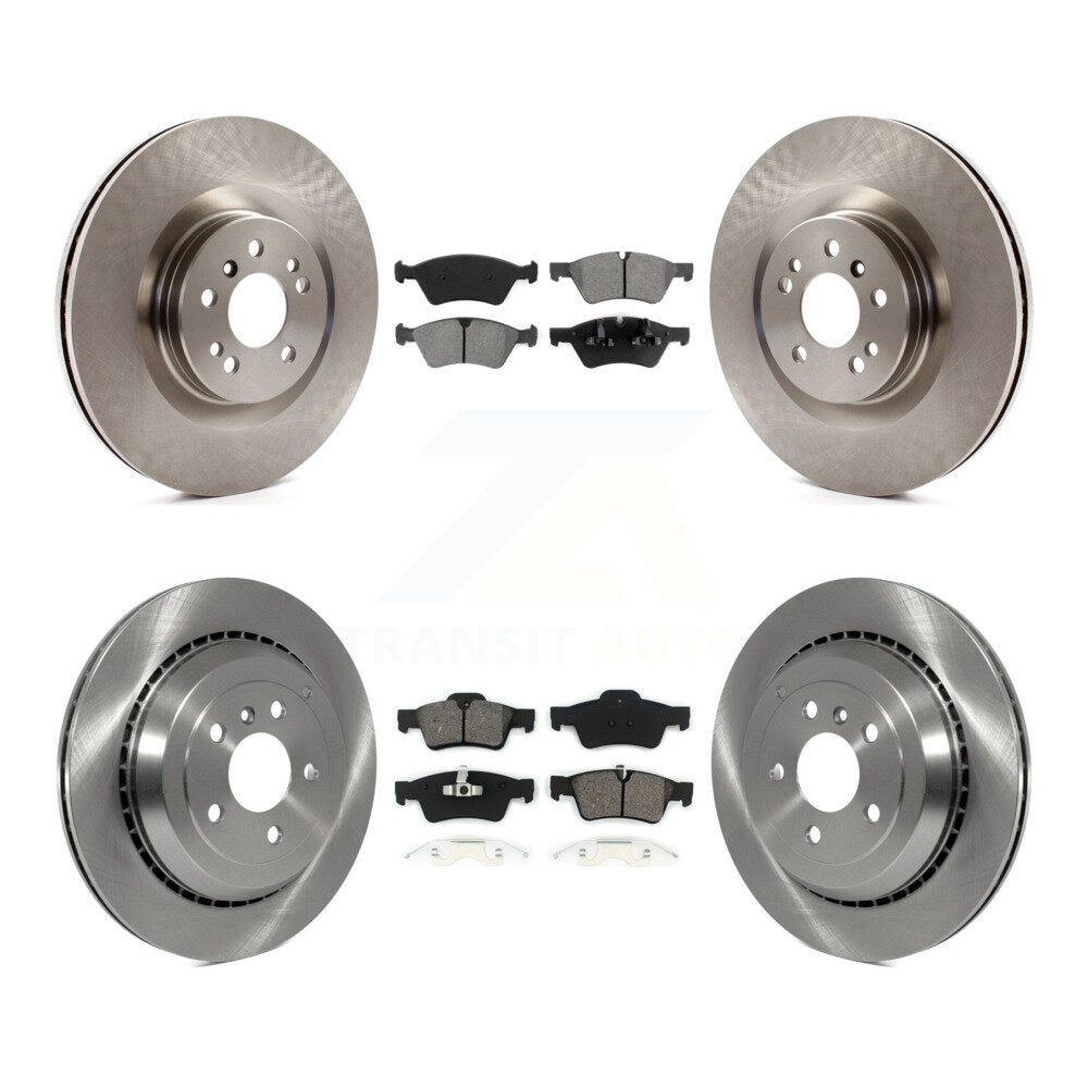 [Avant + Arrière] Kit de Disque et plaquette (semi-métallique) de frein pour Mercedes-Benz ML350 GL450 GL550 GL350 ML550 GL320 K8S-101290
