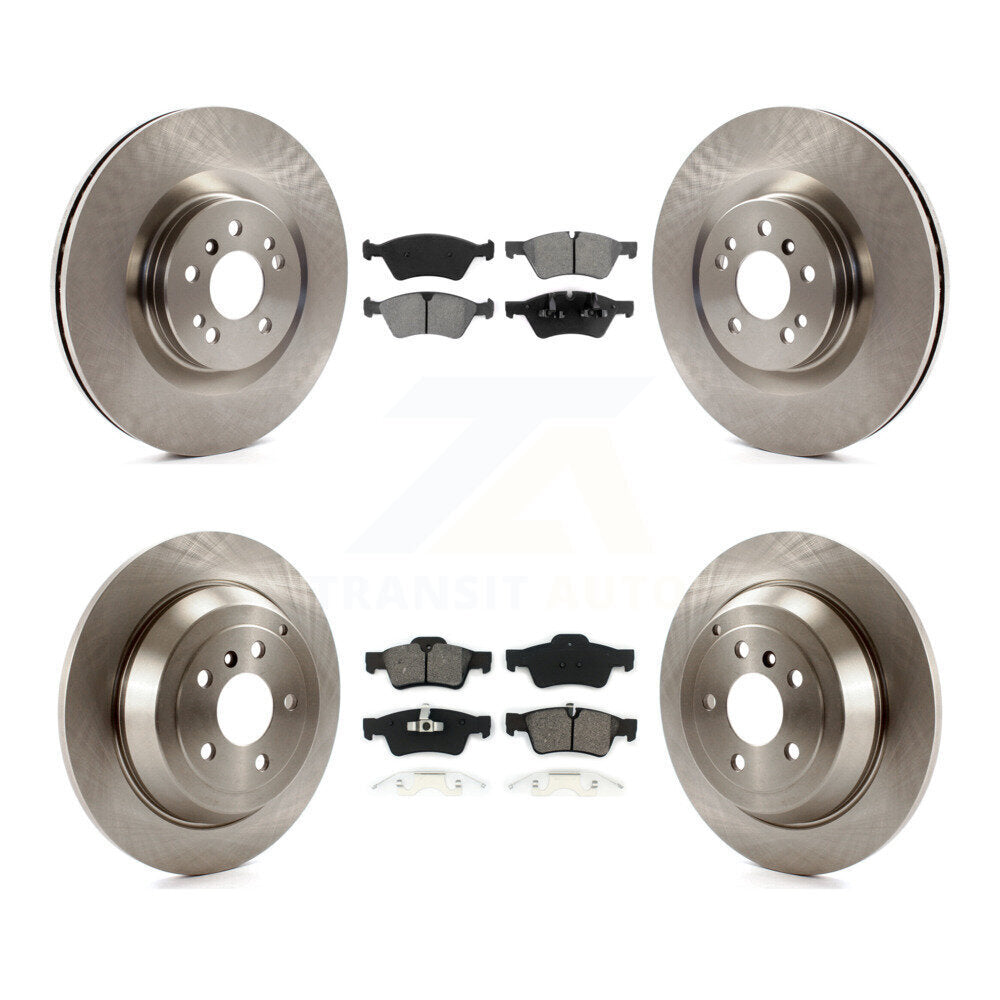[Avant + Arrière] Kit de Disque et plaquette (semi-métallique) de frein pour 2007-2009 Mercedes-Benz ML320 avec 350mm Diameter Rotor K8S-101291