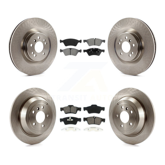 [Avant + Arrière] Kit de Disque et plaquette (semi-métallique) de frein pour 2007-2009 Mercedes-Benz ML320 avec 350mm Diameter Rotor K8S-101291