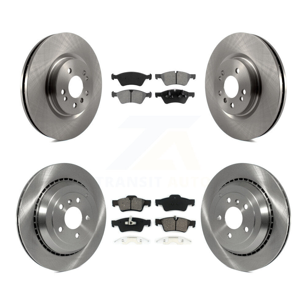 [Avant + Arrière] Kit de Disque et plaquette (semi-métallique) de frein pour Mercedes-Benz R350 ML500 R500 R320 avec Vented Rotor K8S-101292
