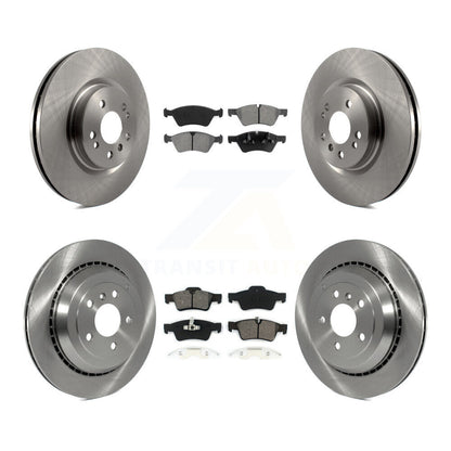 [Avant + Arrière] Kit de Disque et plaquette (semi-métallique) de frein pour Mercedes-Benz R350 ML500 R500 R320 avec Vented Rotor K8S-101292