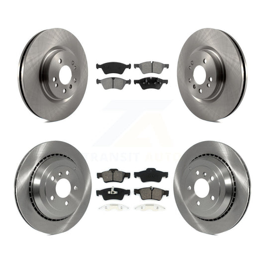 [Avant + Arrière] Kit de Disque et plaquette (semi-métallique) de frein pour Mercedes-Benz R350 ML500 R500 R320 avec Vented Rotor K8S-101292