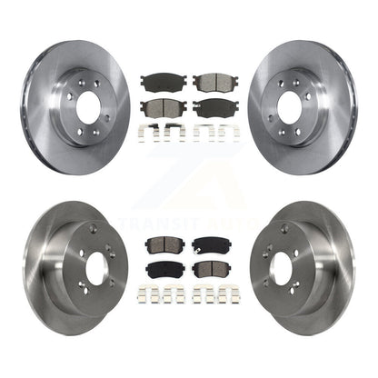 [Avant + Arrière] Kit de Disque et plaquette (semi-métallique) de frein pour Hyundai Accent Kia Rio Rio5 K8S-101294