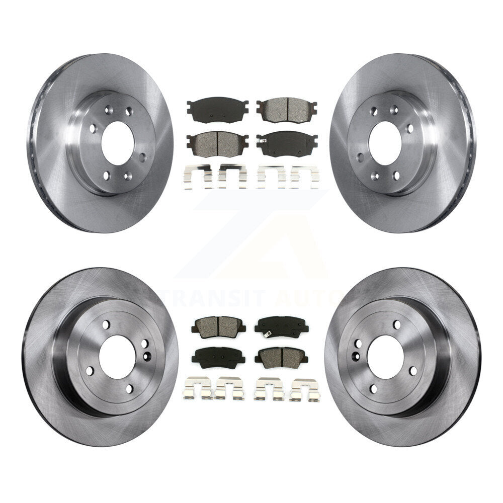 [Avant + Arrière] Kit de Disque et plaquette (semi-métallique) de frein pour 2011 Hyundai Accent K8S-101295