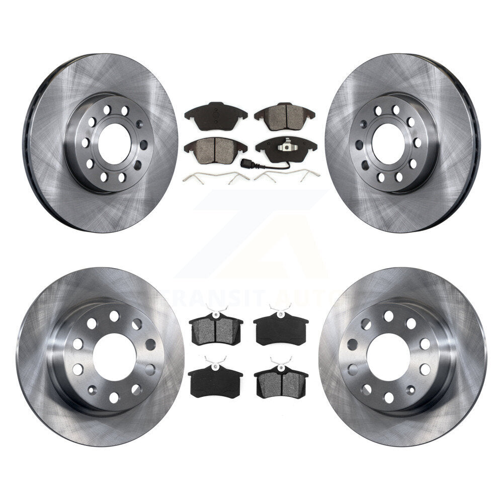 [Avant + Arrière] Kit de Disque et plaquette (semi-métallique) de frein pour Volkswagen Jetta Beetle K8S-101301