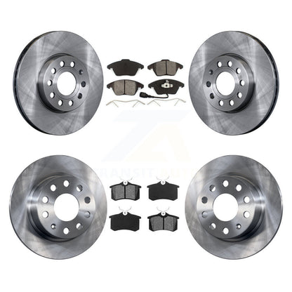[Avant + Arrière] Kit de Disque et plaquette (semi-métallique) de frein pour Volkswagen Jetta Beetle K8S-101301