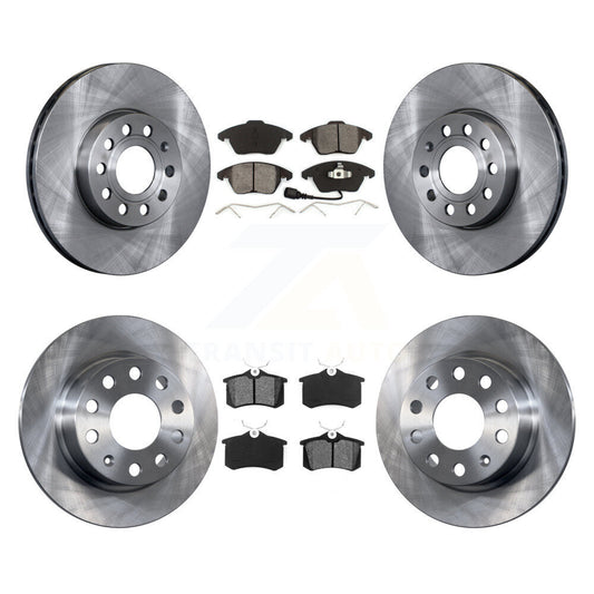 [Avant + Arrière] Kit de Disque et plaquette (semi-métallique) de frein pour Volkswagen Jetta Beetle K8S-101301