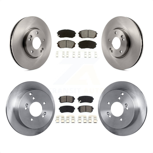 [Avant + Arrière] Kit de Disque et plaquette (semi-métallique) de frein pour Hyundai Tucson Kia Sportage K8S-101302 par Transit Auto