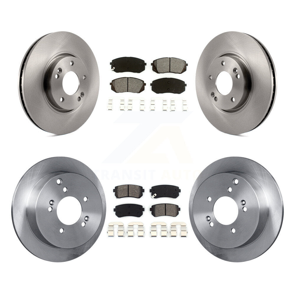 [Avant + Arrière] Kit de Disque et plaquette (semi-métallique) de frein pour Hyundai Tucson Kia Sportage K8S-101302