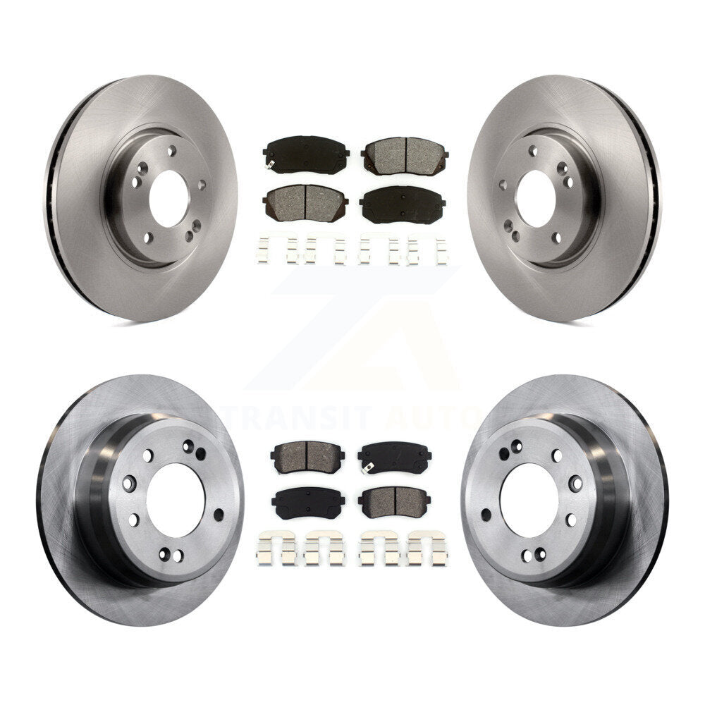 [Avant + Arrière] Kit de Disque et plaquette (semi-métallique) de frein pour Kia Sportage Hyundai Tucson K8S-101303