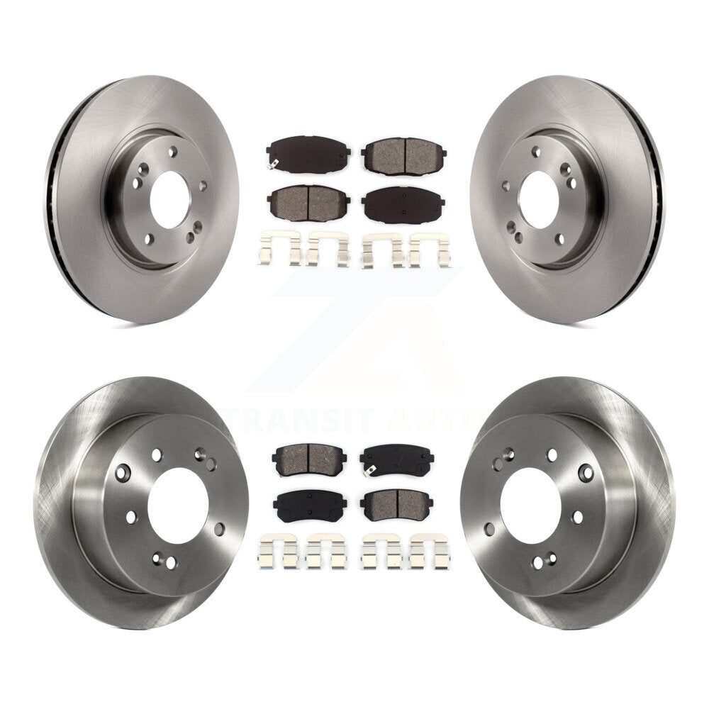[Avant + Arrière] Kit de Disque et plaquette (semi-métallique) de frein pour Kia Forte Koup Forte5 K8S-101304