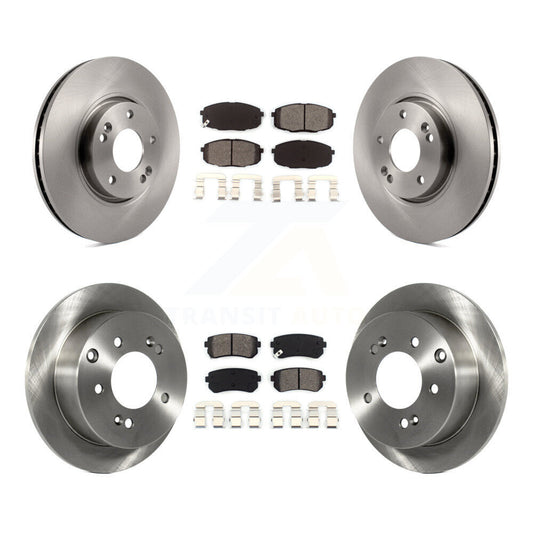 [Avant + Arrière] Kit de Disque et plaquette (semi-métallique) de frein pour Kia Forte Koup Forte5 K8S-101304