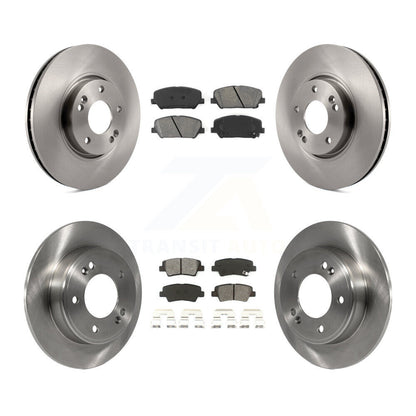 [Avant + Arrière] Kit de Disque et plaquette (semi-métallique) de frein pour Hyundai Veloster Kia Forte Koup K8S-101305