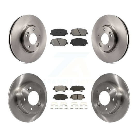 [Avant + Arrière] Kit de Disque et plaquette (semi-métallique) de frein pour Hyundai Veloster Kia Forte Koup K8S-101305