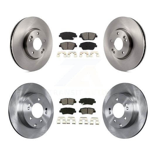 [Avant + Arrière] Kit de Disque et plaquette (semi-métallique) de frein pour Hyundai Sonata Kia Optima K8S-101306
