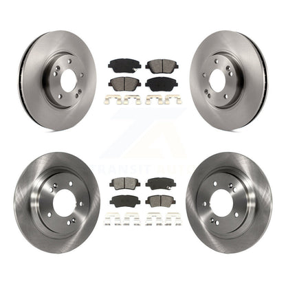 [Avant + Arrière] Kit de Disque et plaquette (semi-métallique) de frein pour Kia Optima avec Electric Parking K8S-101307