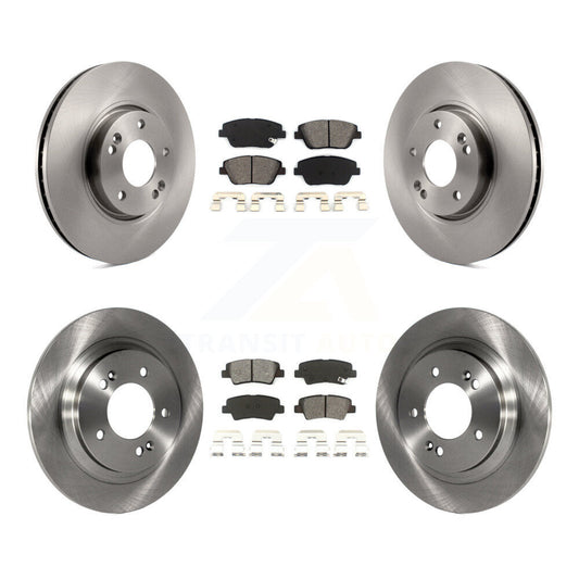 [Avant + Arrière] Kit de Disque et plaquette (semi-métallique) de frein pour Kia Optima avec Electric Parking K8S-101307