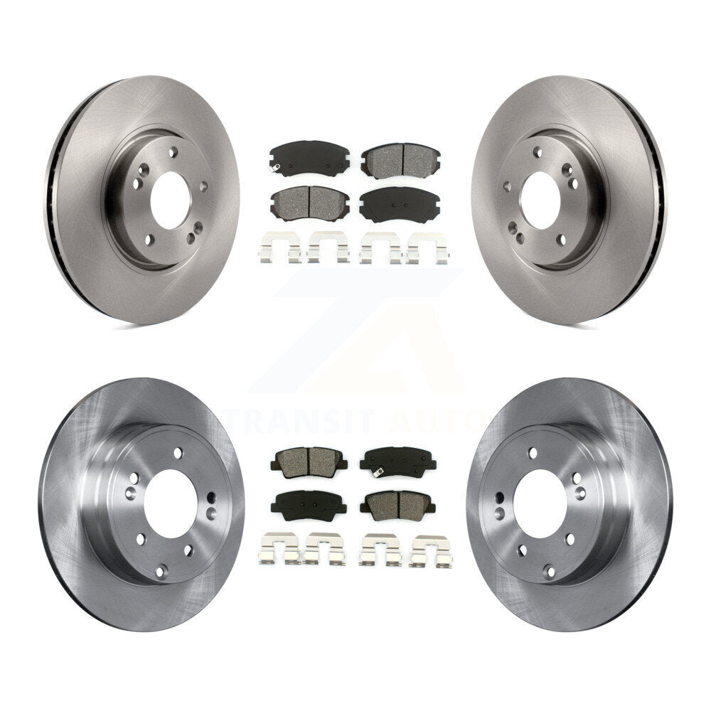 [Avant + Arrière] Kit de Disque et plaquette (semi-métallique) de frein pour Hyundai Sonata 3.3L K8S-101310
