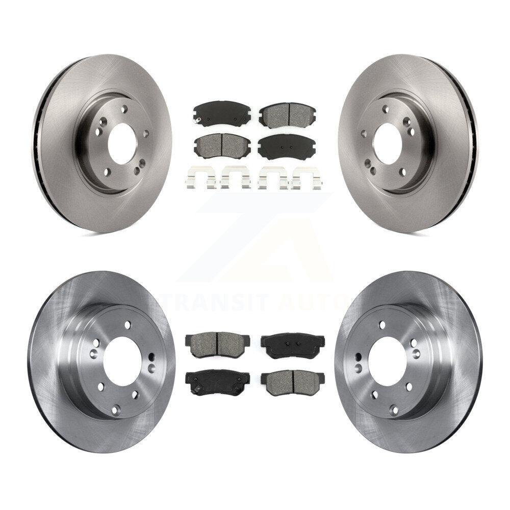 [Avant + Arrière] Kit de Disque et plaquette (semi-métallique) de frein pour Hyundai Sonata 3.3L K8S-101311