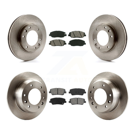 [Avant + Arrière] Kit de Disque et plaquette (semi-métallique) de frein pour Kia Sedona Hyundai Entourage K8S-101312