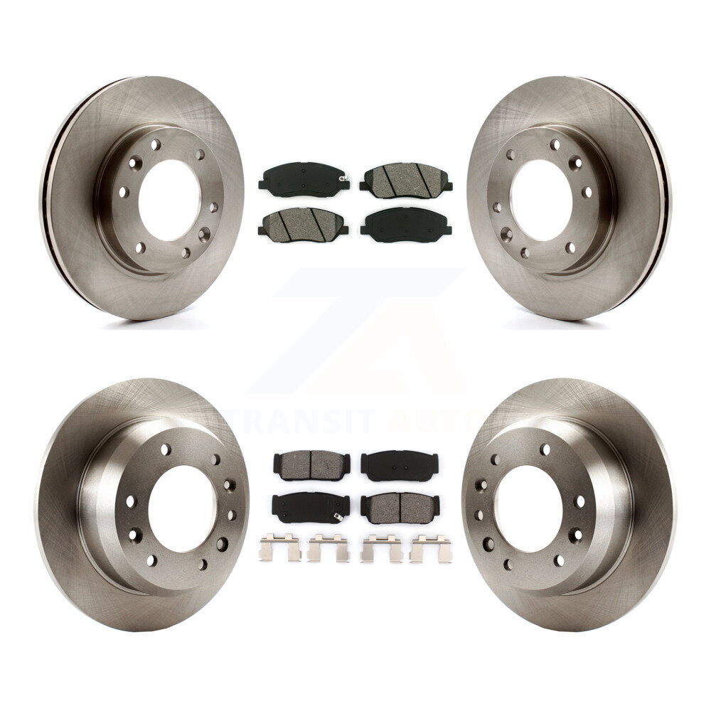 [Avant + Arrière] Kit de Disque et plaquette (semi-métallique) de frein pour Kia Sedona Hyundai Entourage To 04/27/06 K8S-101313