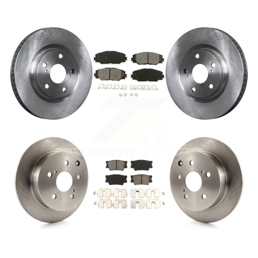 [Avant + Arrière] Kit de Disque et plaquette (semi-métallique) de frein pour Toyota Matrix Pontiac Vibe K8S-101315