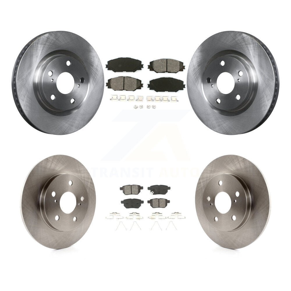 [Avant + Arrière] Kit de Disque et plaquette (semi-métallique) de frein pour Toyota Matrix Pontiac Vibe Corolla iM Scion K8S-101319
