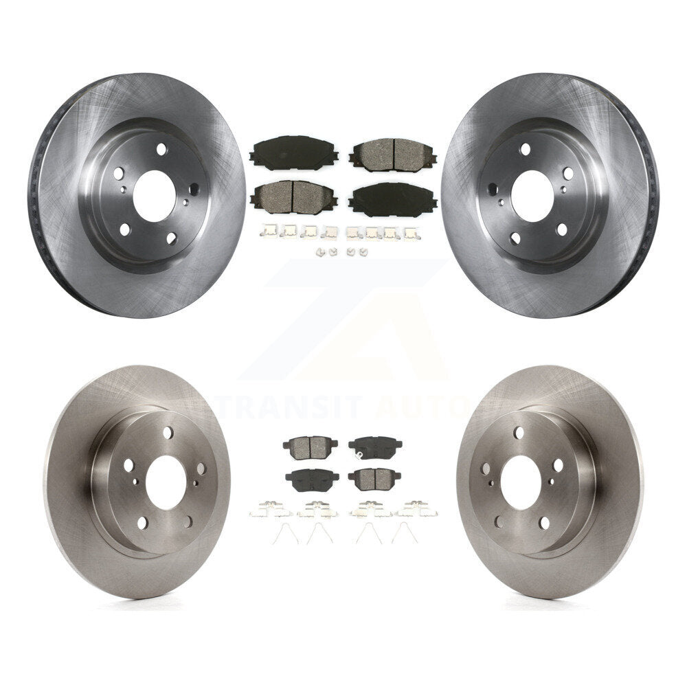 [Avant + Arrière] Kit de Disque et plaquette (semi-métallique) de frein pour 2011-2016 Scion tC K8S-101320
