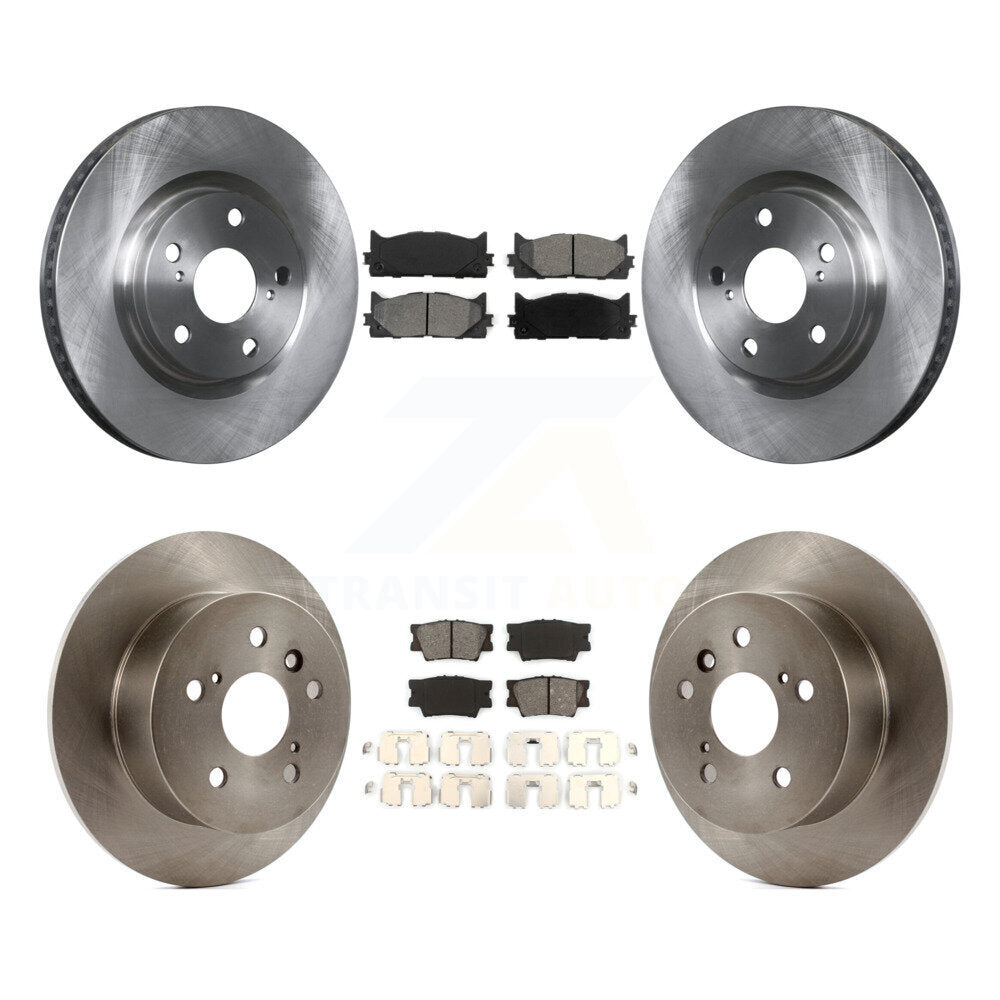 [Avant + Arrière] Kit de Disque et plaquette (semi-métallique) de frein pour Toyota Camry Lexus ES350 Avalon K8S-101321