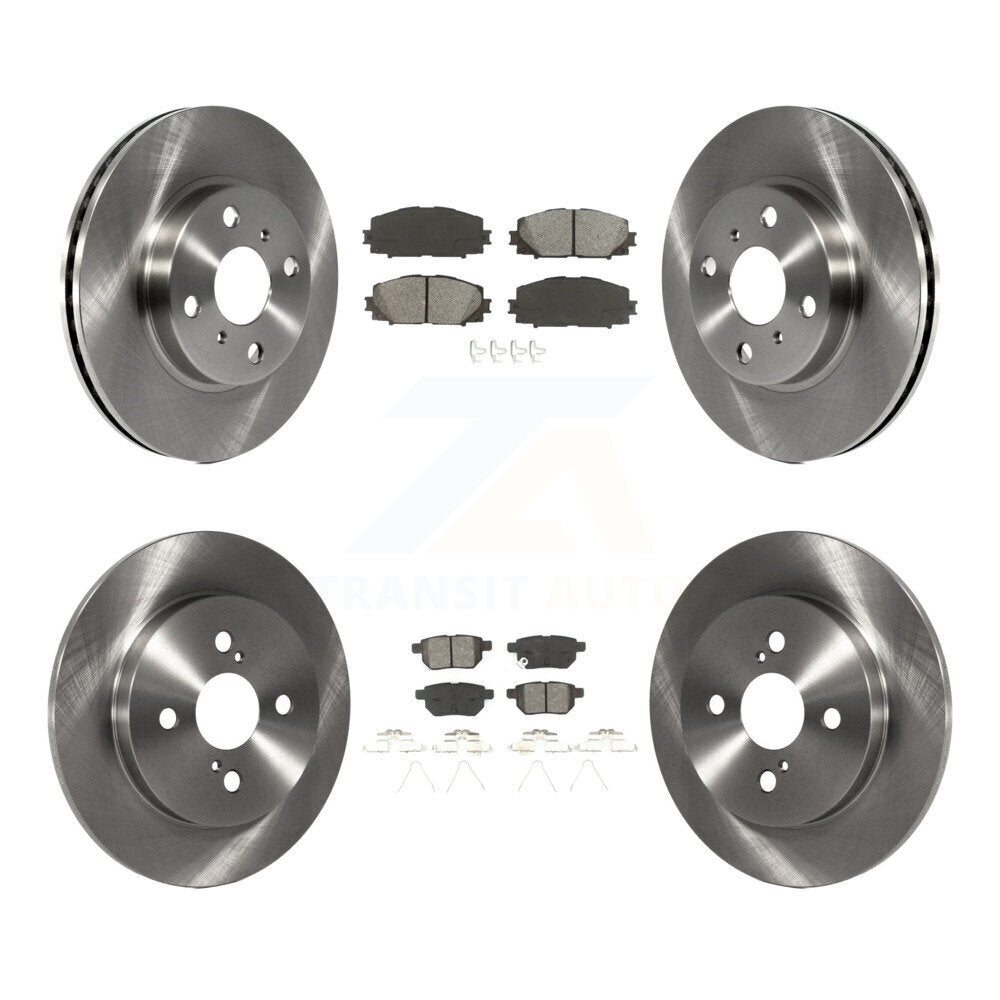 [Avant + Arrière] Kit de Disque et plaquette (semi-métallique) de frein pour 2012-2013 Toyota Yaris L LE K8S-101323
