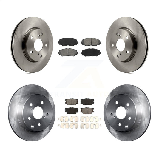 [Avant + Arrière] Kit de Disque et plaquette (semi-métallique) de frein pour Toyota RAV4 Lexus HS250h K8S-101324 par Transit Auto