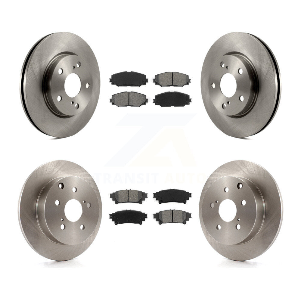 [Avant + Arrière] Kit de Disque et plaquette (semi-métallique) de frein pour 2012-2018 Toyota Prius V K8S-101326