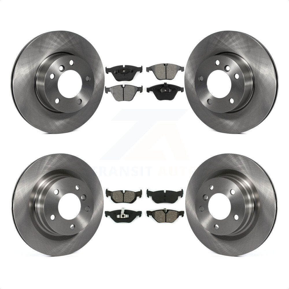 [Avant + Arrière] Kit de Disque et plaquette (semi-métallique) de frein pour 2007 BMW 323i avec 312mm Diameter Rotor K8S-101330 par Transit Auto