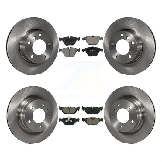 [Avant + Arrière] Kit de Disque et plaquette (semi-métallique) de frein pour 2007 BMW 323i avec 312mm Diameter Rotor K8S-101330 par Transit Auto