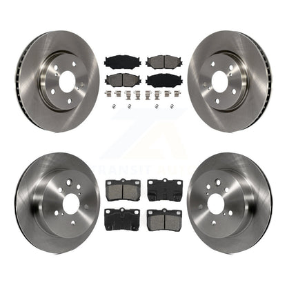 [Avant + Arrière] Kit de Disque et plaquette (semi-métallique) de frein pour 2010-2013 Lexus IS250 C Vehicles Built Canadian Market K8S-101333