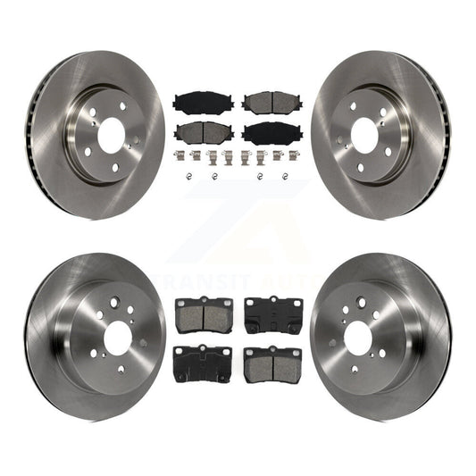 [Avant + Arrière] Kit de Disque et plaquette (semi-métallique) de frein pour 2010-2013 Lexus IS250 C Vehicles Built Canadian Market K8S-101333
