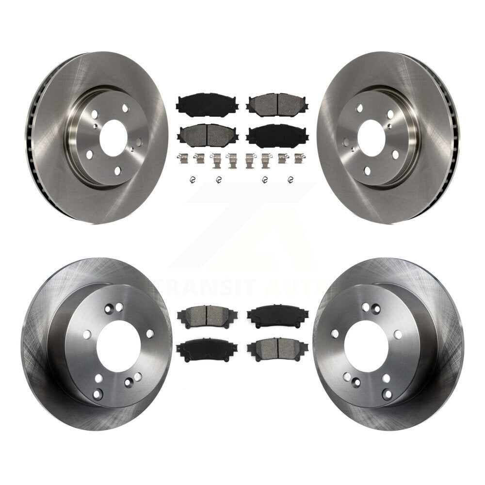 [Avant + Arrière] Kit de Disque et plaquette (semi-métallique) de frein pour 2014-2015 Lexus IS250 Base avec RWD avec F Sport Package K8S-101335