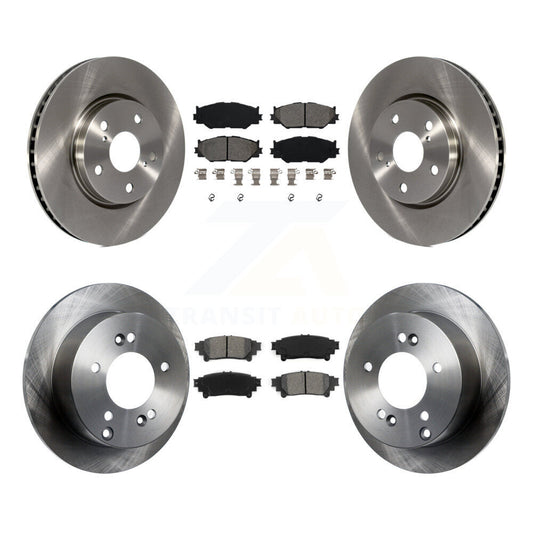 [Avant + Arrière] Kit de Disque et plaquette (semi-métallique) de frein pour 2014-2015 Lexus IS250 Base avec RWD avec F Sport Package K8S-101335