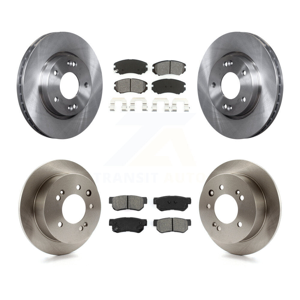 [Avant + Arrière] Kit de Disque et plaquette (semi-métallique) de frein pour Hyundai Elantra K8S-101337