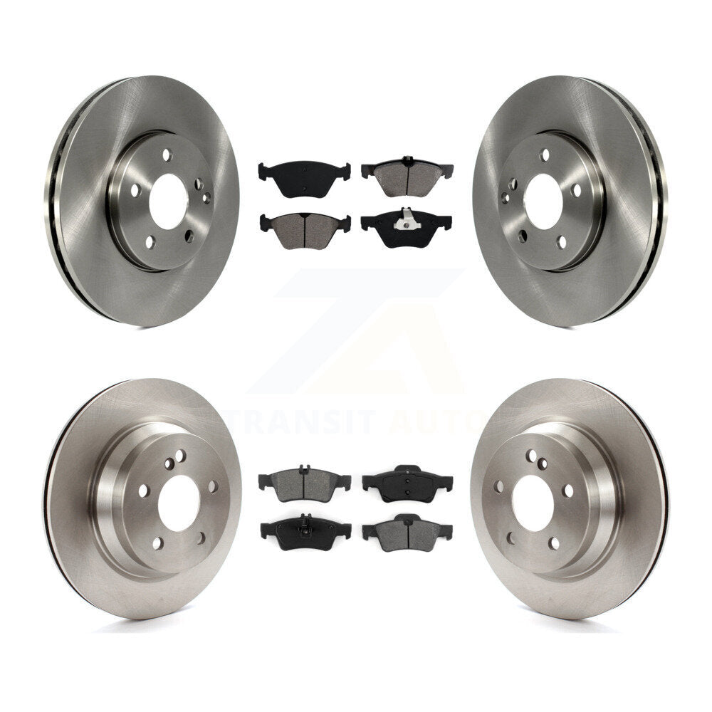 [Avant + Arrière] Kit de Disque et plaquette (semi-métallique) de frein pour Mercedes-Benz E350 E320 AWD K8S-101340