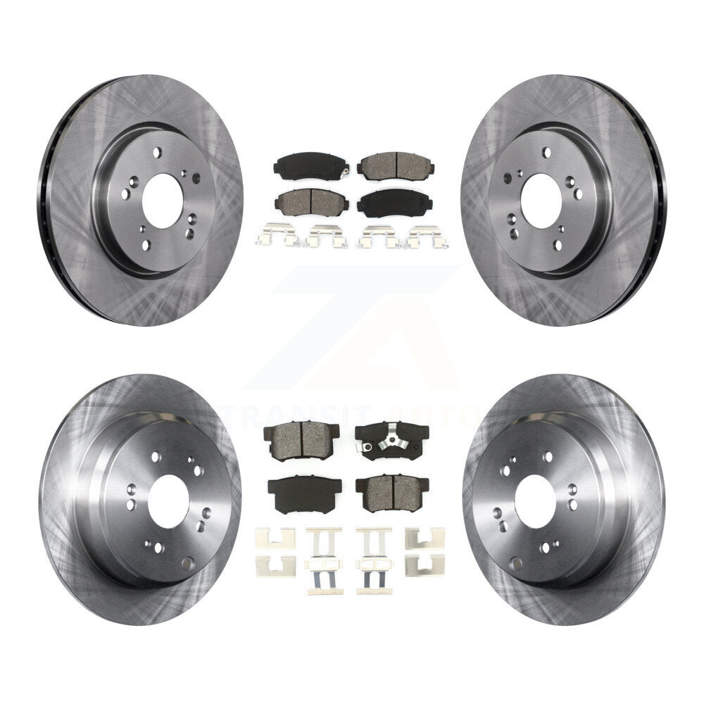 [Avant + Arrière] Kit de Disque et plaquette (semi-métallique) de frein pour Honda CR-V Acura RDX K8S-101341