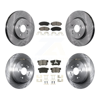 [Avant + Arrière] Kit de Disque et plaquette (semi-métallique) de frein pour Honda CR-V Acura RDX K8S-101341