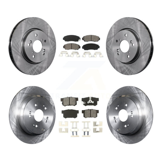 [Avant + Arrière] Kit de Disque et plaquette (semi-métallique) de frein pour Honda CR-V Acura RDX K8S-101341