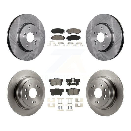 [Avant + Arrière] Kit de Disque et plaquette (semi-métallique) de frein pour Honda Accord Crosstour K8S-101343