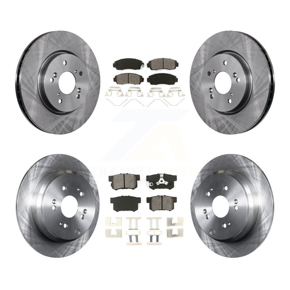 [Avant + Arrière] Kit de Disque et plaquette (semi-métallique) de frein pour 2012-2016 Honda CR-V AWD K8S-101344