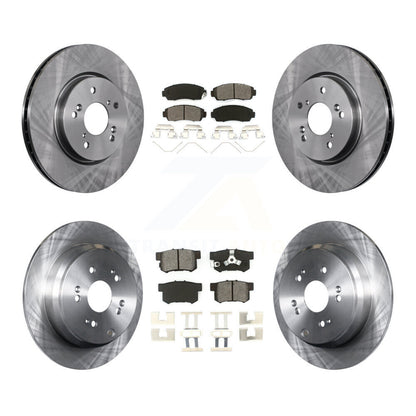[Avant + Arrière] Kit de Disque et plaquette (semi-métallique) de frein pour 2012-2016 Honda CR-V AWD K8S-101344