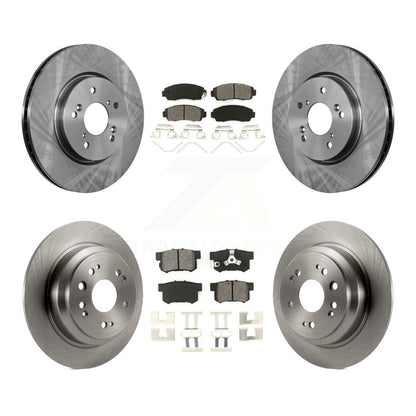 [Avant + Arrière] Kit de Disque et plaquette (semi-métallique) de frein pour Honda Crosstour Accord K8S-101345