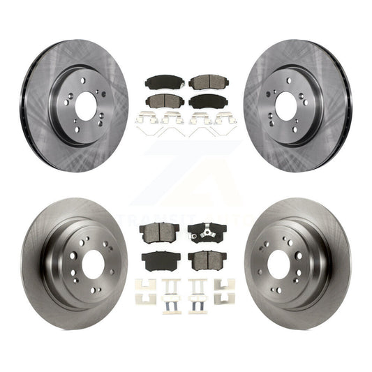 [Avant + Arrière] Kit de Disque et plaquette (semi-métallique) de frein pour Honda Crosstour Accord K8S-101345