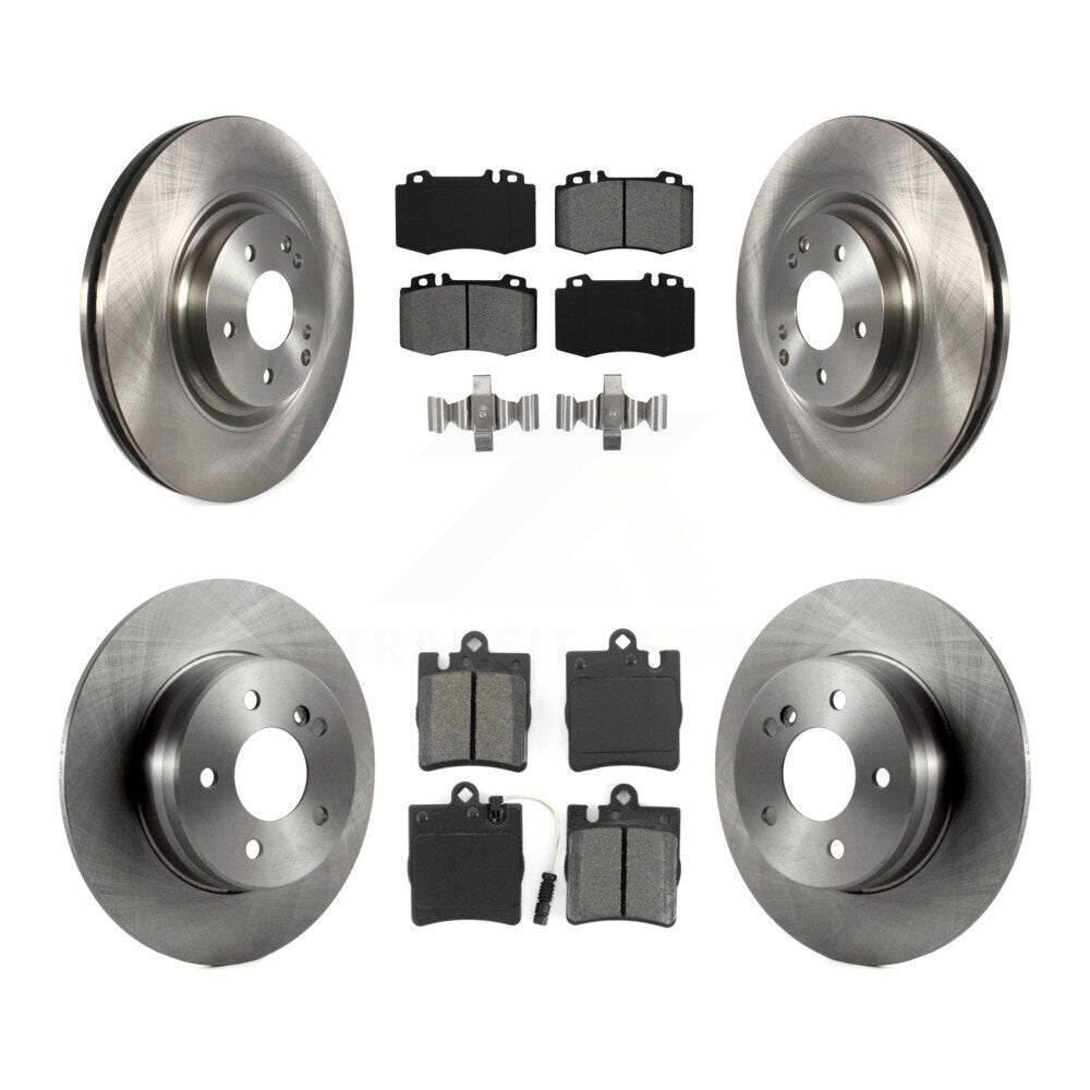 [Avant + Arrière] Kit de Disque et plaquette (semi-métallique) de frein pour Mercedes-Benz C230 C320 SLK350 K8S-101348